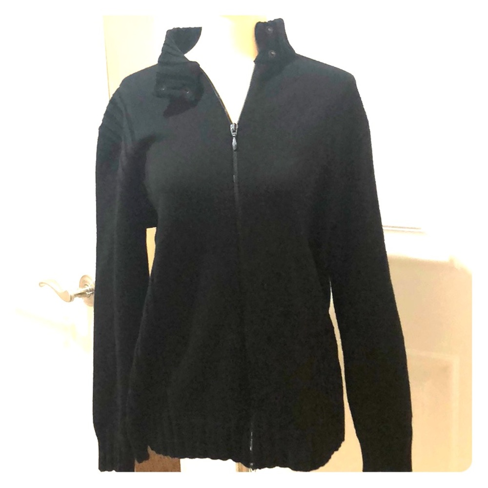 Gispa zip up knit sweater